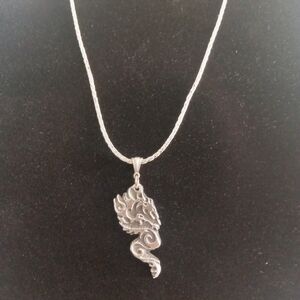 925 Dragon Unisex Pendant and Necklace